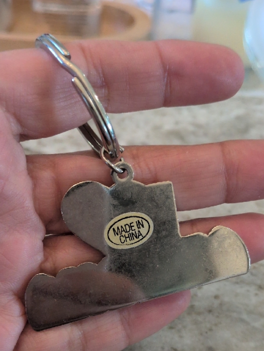 I Love Arizona Multicolor Heart Key Ring - Picture 2 of 4